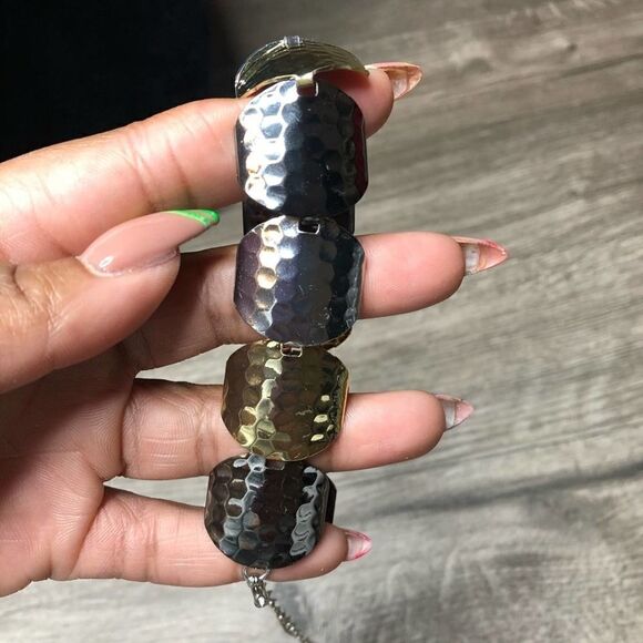 2/$20 Multi tone gold silver bronze bracelet - Picture 2 of 6